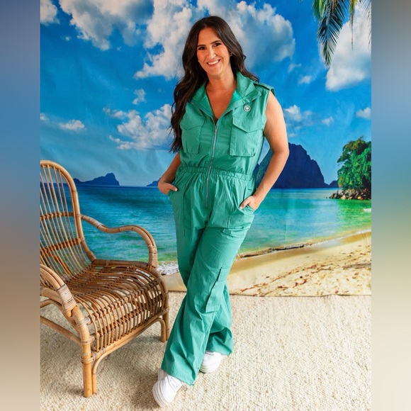 Palmr Pants - Palmr Green Caddy Jumpsuit